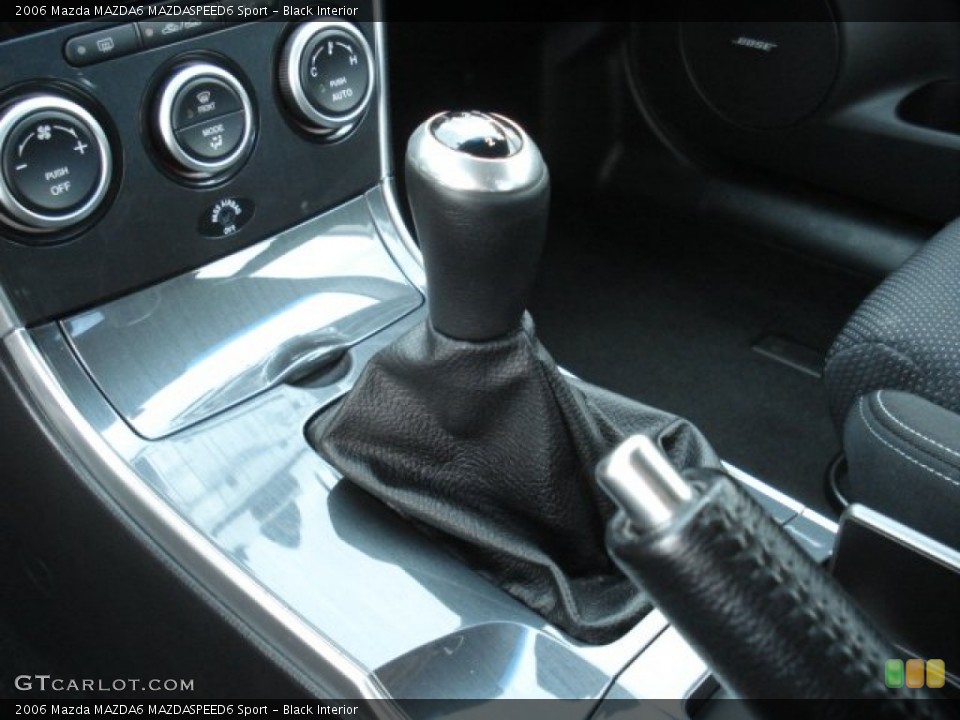 Black Interior Transmission for the 2006 Mazda MAZDA6 MAZDASPEED6 Sport #70313019