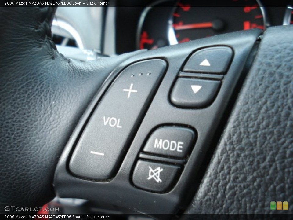 Black Interior Controls for the 2006 Mazda MAZDA6 MAZDASPEED6 Sport #70313037