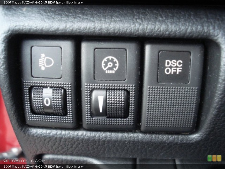 Black Interior Controls for the 2006 Mazda MAZDA6 MAZDASPEED6 Sport #70313058