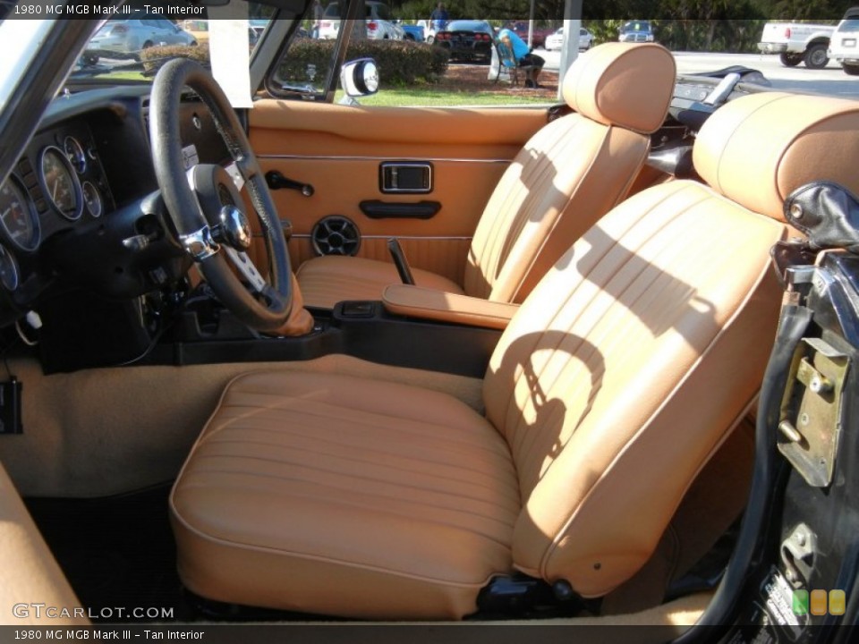 Tan Interior Front Seat for the 1980 MG MGB Mark III #70313169