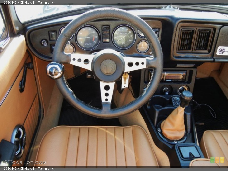 Tan Interior Dashboard for the 1980 MG MGB Mark III #70313220