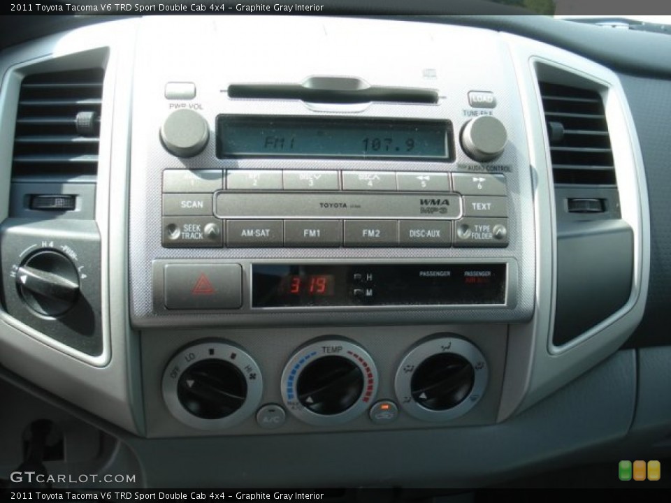Graphite Gray Interior Audio System for the 2011 Toyota Tacoma V6 TRD Sport Double Cab 4x4 #70313241