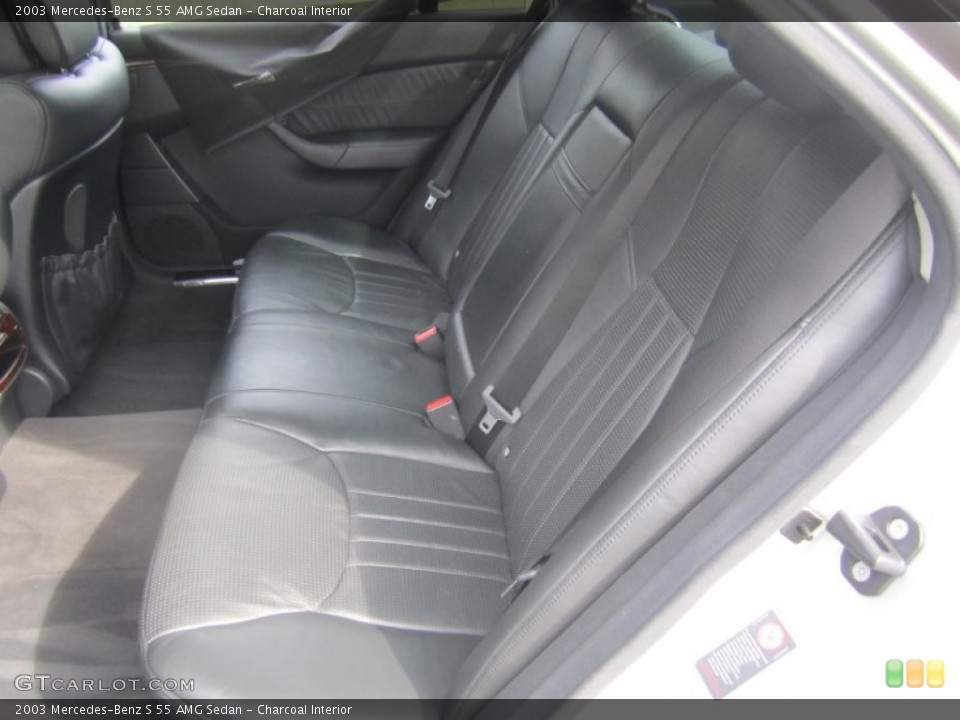 Charcoal Interior Rear Seat for the 2003 Mercedes-Benz S 55 AMG Sedan #70313463