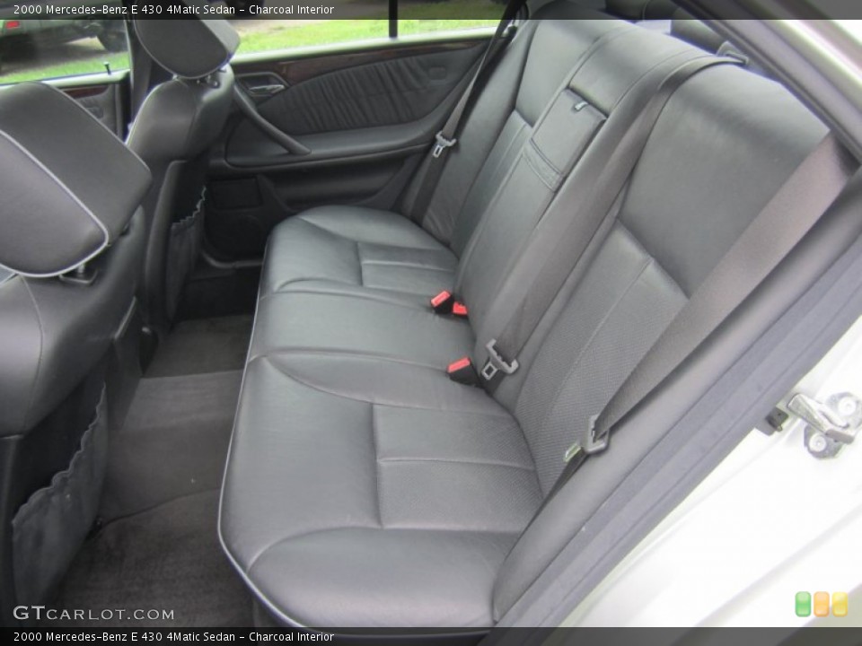 Charcoal Interior Rear Seat for the 2000 Mercedes-Benz E 430 4Matic Sedan #70313739