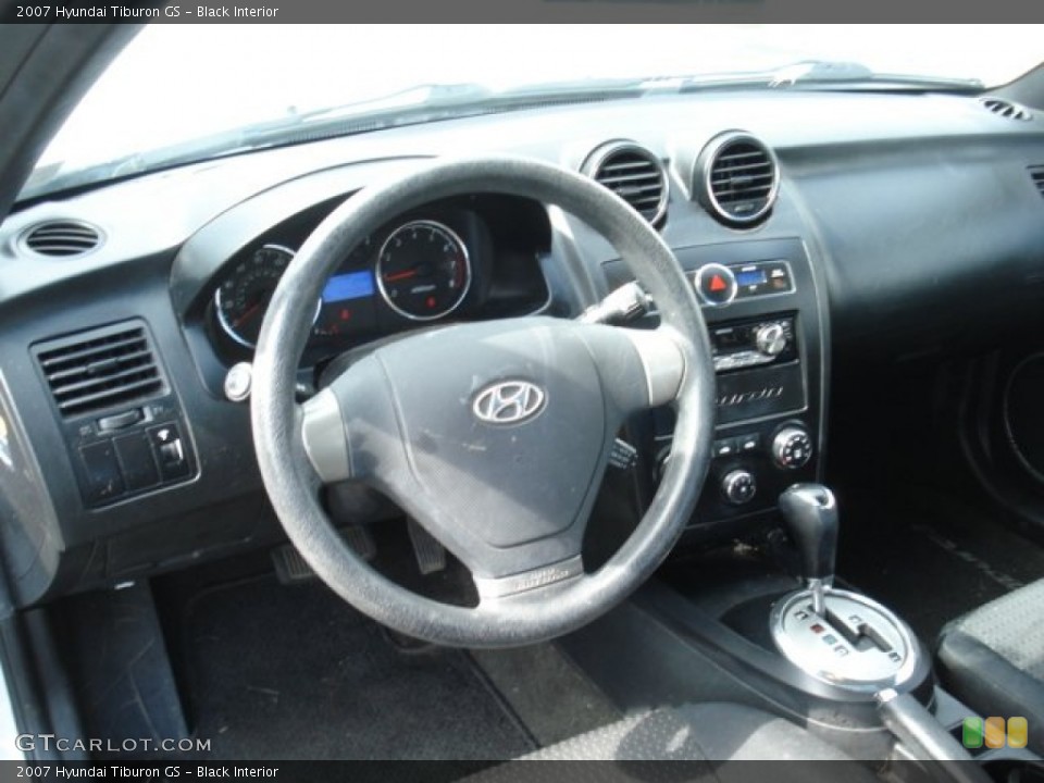 Black Interior Dashboard for the 2007 Hyundai Tiburon GS #70313796