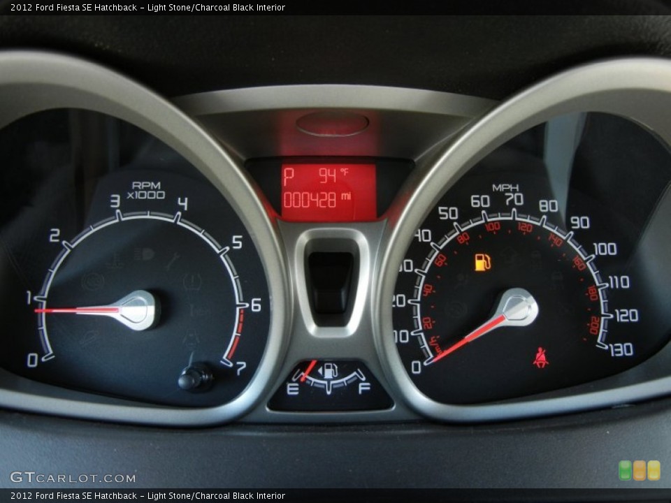 Light Stone/Charcoal Black Interior Gauges for the 2012 Ford Fiesta SE Hatchback #70314279