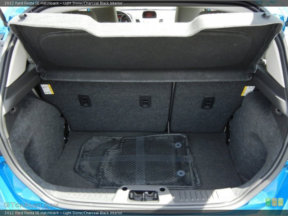 Light Stone/Charcoal Black Interior Trunk for the 2012 Ford Fiesta SE Hatchback #70314297
