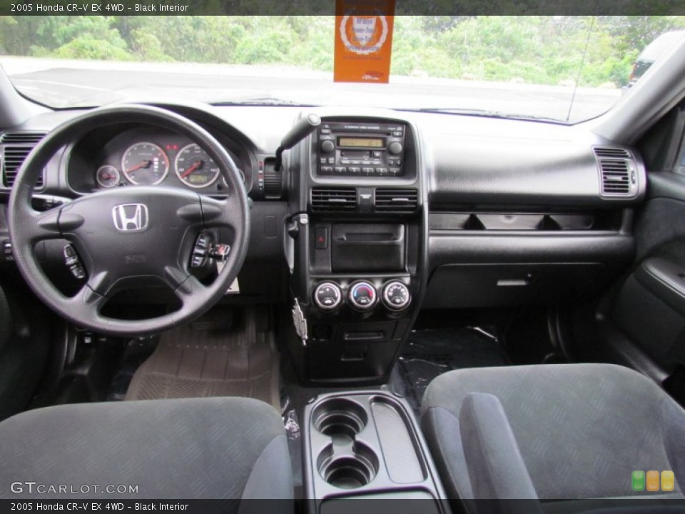 Black Interior Dashboard for the 2005 Honda CR-V EX 4WD #70315695