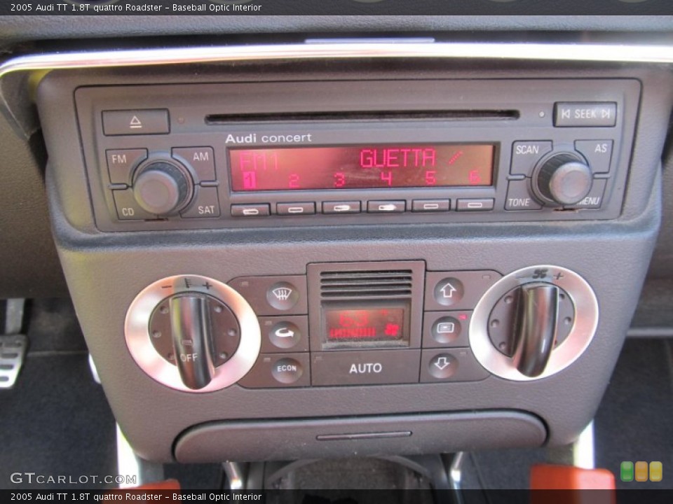 Baseball Optic Interior Controls for the 2005 Audi TT 1.8T quattro Roadster #70316901