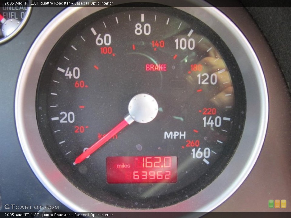 Baseball Optic Interior Gauges for the 2005 Audi TT 1.8T quattro Roadster #70316958