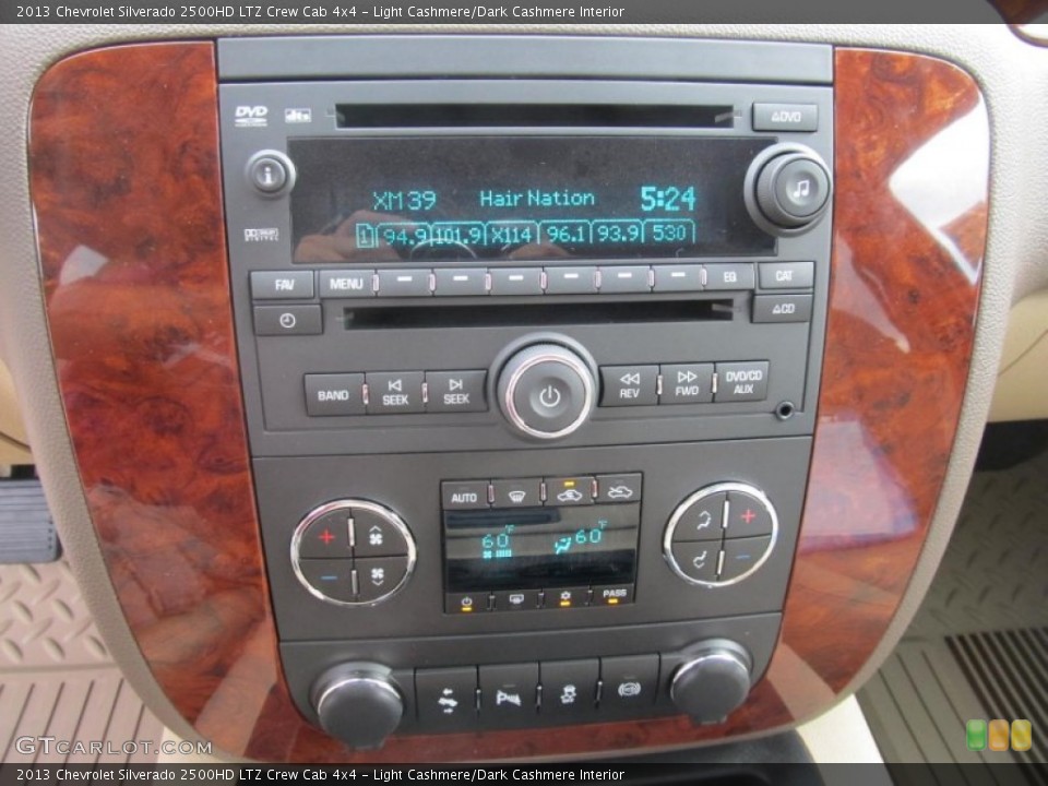 Light Cashmere/Dark Cashmere Interior Controls for the 2013 Chevrolet Silverado 2500HD LTZ Crew Cab 4x4 #70317663