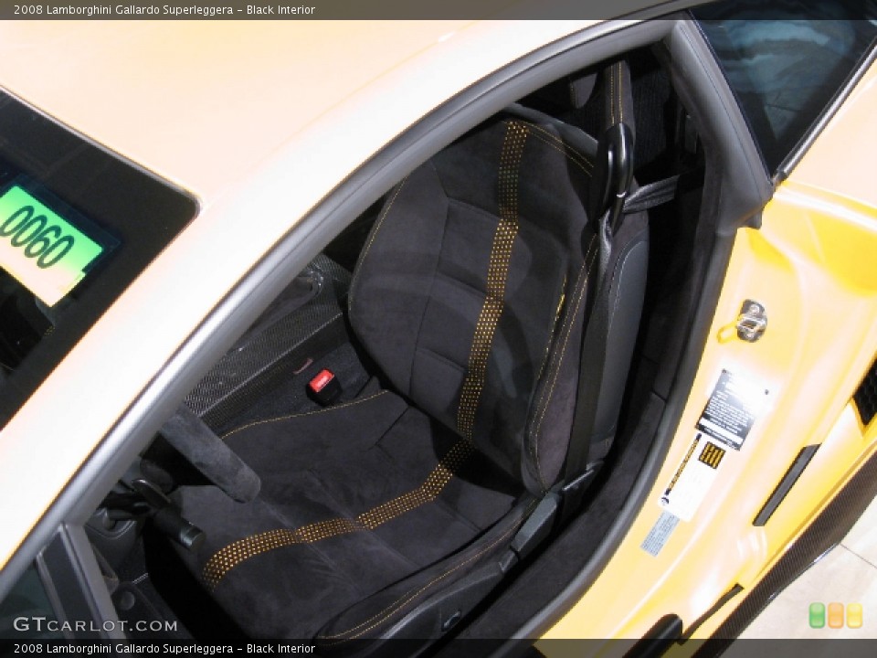 Black Interior Photo for the 2008 Lamborghini Gallardo Superleggera #703180