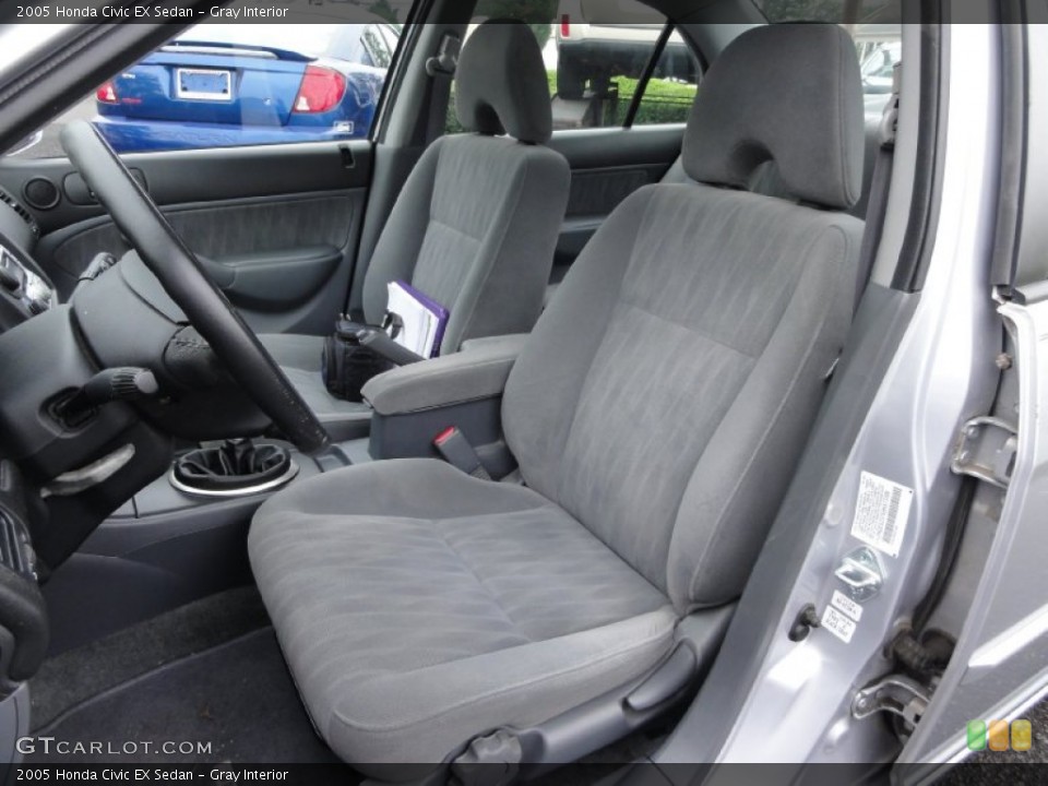 Gray Interior Front Seat for the 2005 Honda Civic EX Sedan #70318524