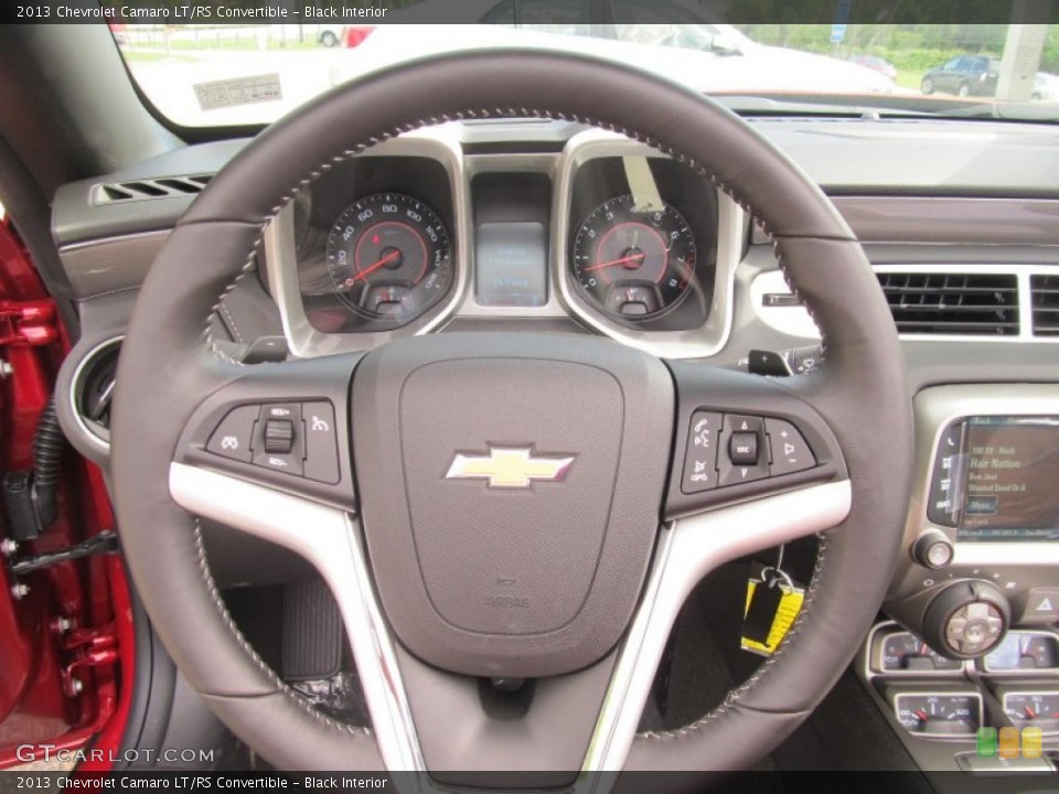 Black Interior Steering Wheel for the 2013 Chevrolet Camaro LT/RS Convertible #70318527