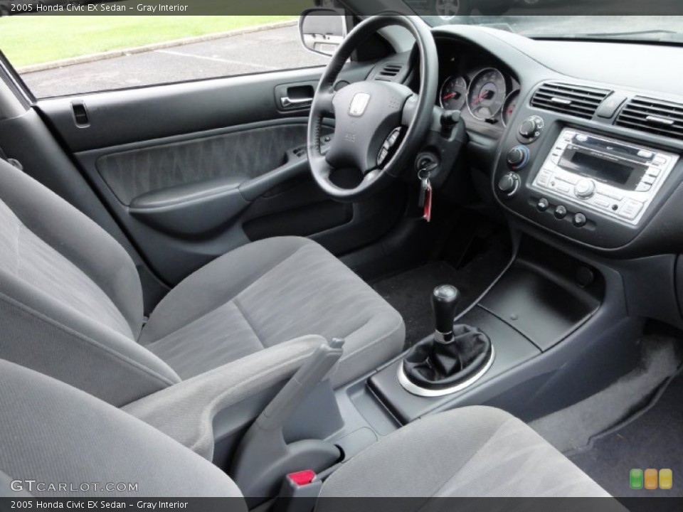 Gray Interior Photo for the 2005 Honda Civic EX Sedan #70318542