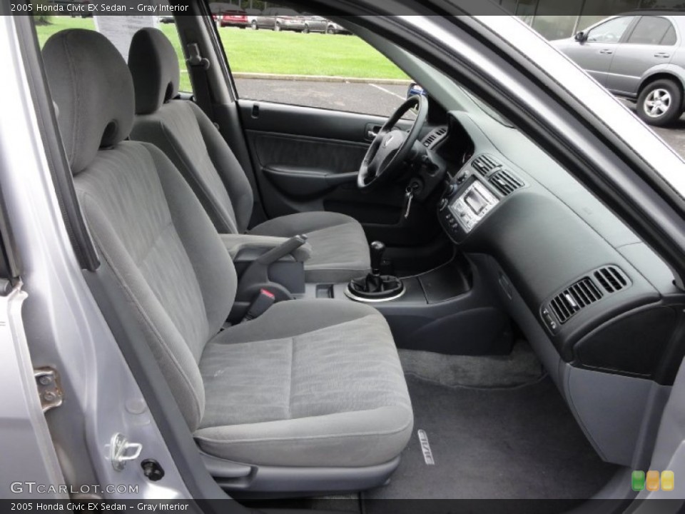 Gray Interior Front Seat for the 2005 Honda Civic EX Sedan #70318554