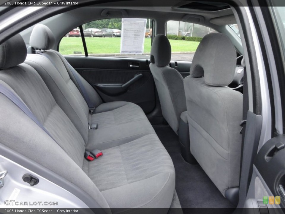 Gray Interior Rear Seat for the 2005 Honda Civic EX Sedan #70318572