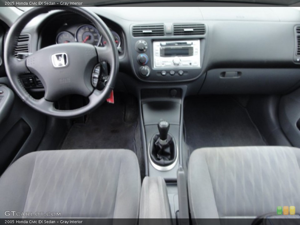 Gray Interior Dashboard for the 2005 Honda Civic EX Sedan #70318599