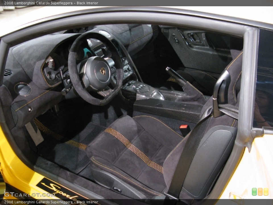 Black Interior Photo for the 2008 Lamborghini Gallardo Superleggera #703187