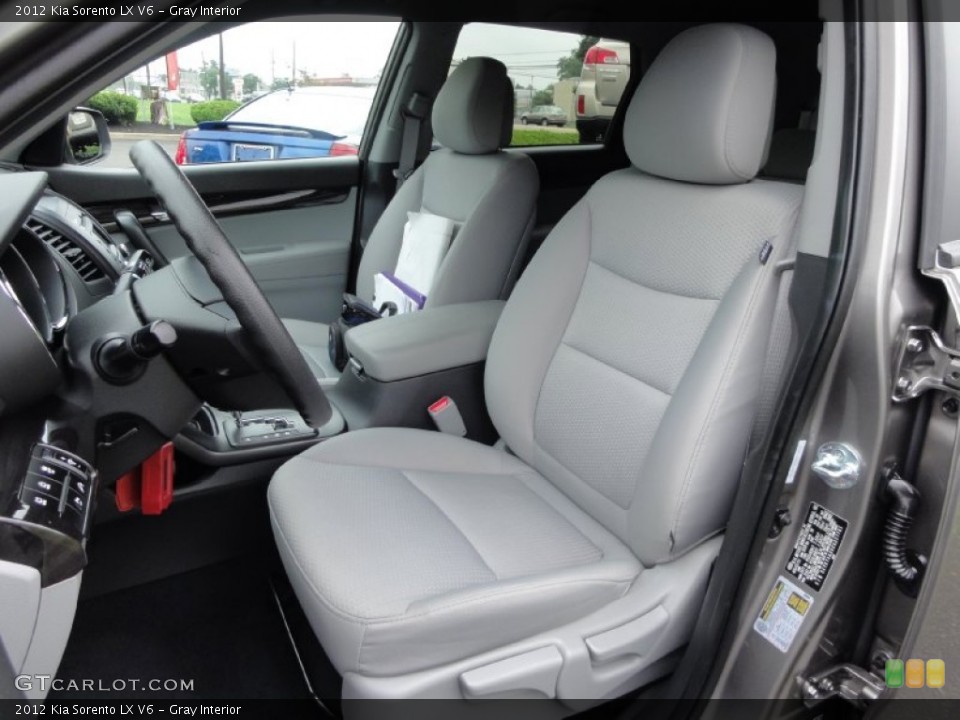 Gray Interior Front Seat for the 2012 Kia Sorento LX V6 #70318752