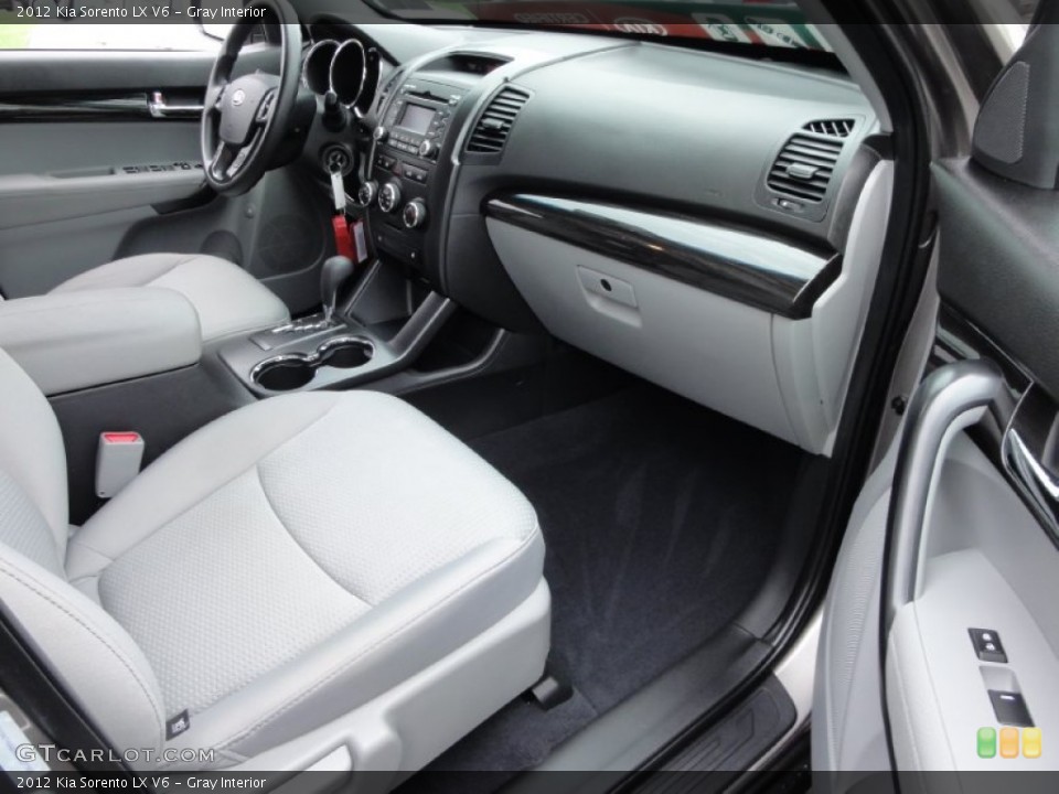 Gray Interior Dashboard for the 2012 Kia Sorento LX V6 #70318761