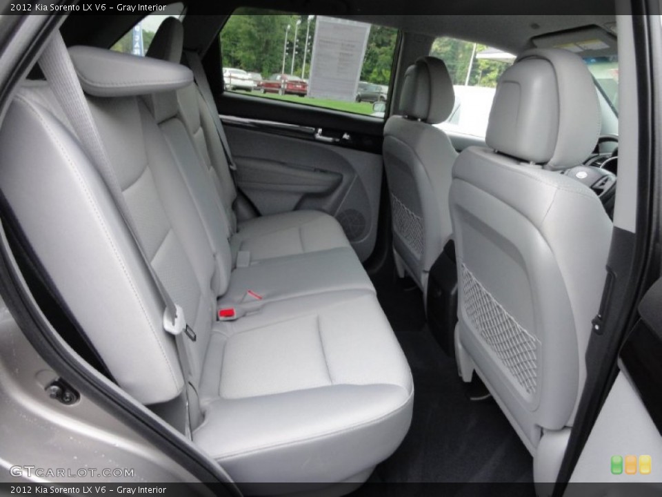Gray Interior Rear Seat for the 2012 Kia Sorento LX V6 #70318788
