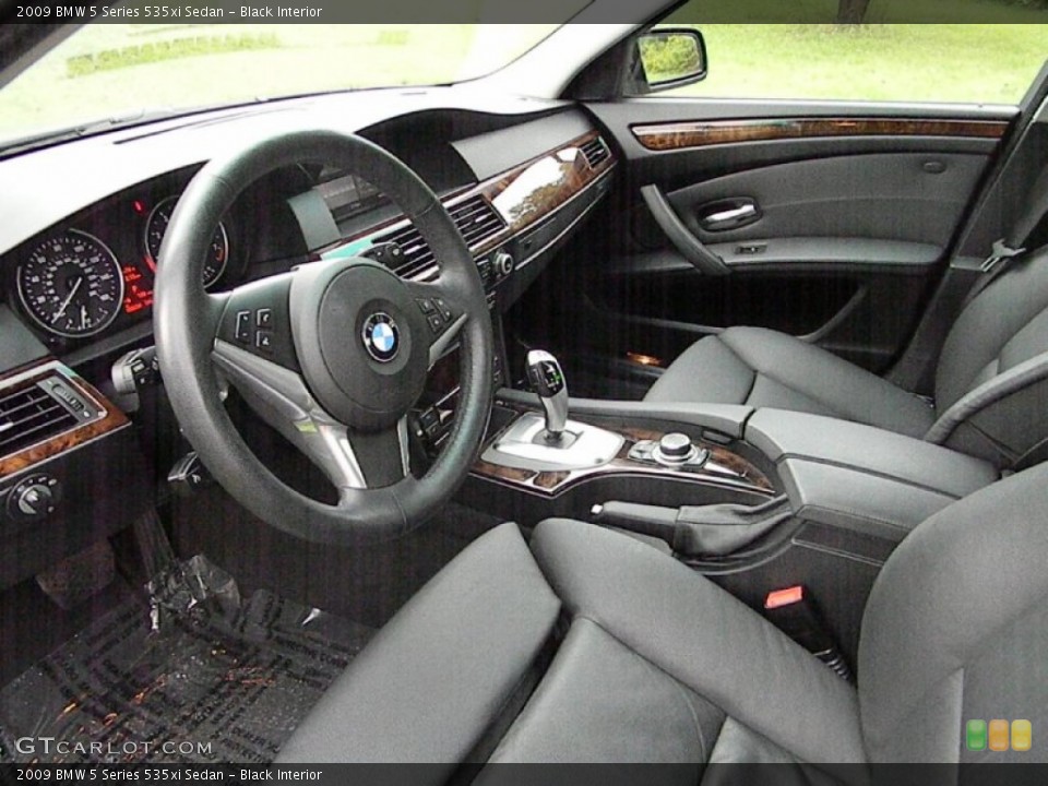 Black Interior Photo for the 2009 BMW 5 Series 535xi Sedan #70318806