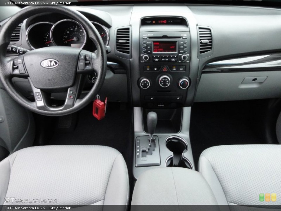 Gray Interior Dashboard for the 2012 Kia Sorento LX V6 #70318812