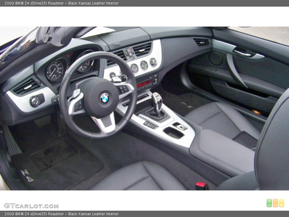 Black Kansas Leather 2009 BMW Z4 Interiors