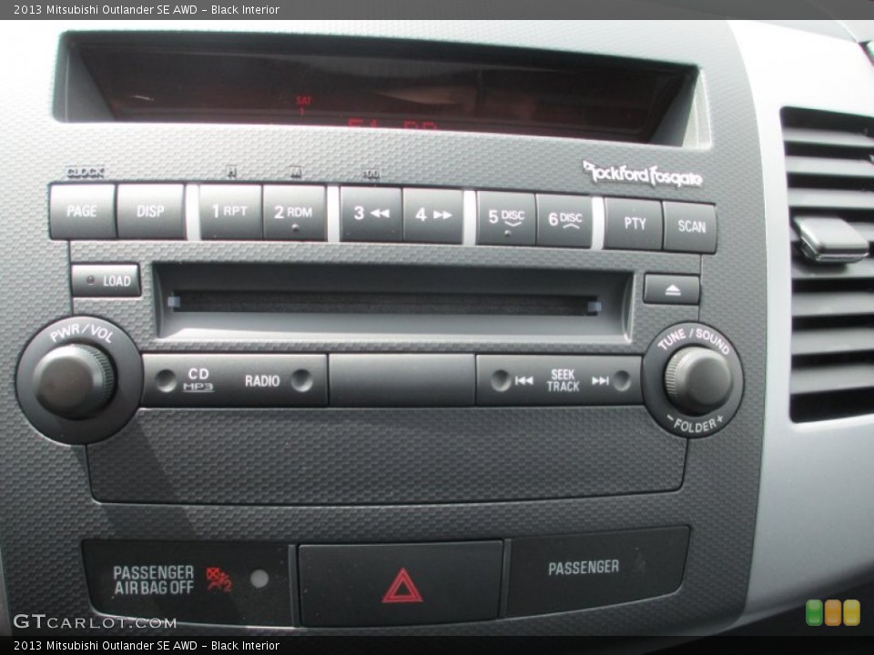 Black Interior Audio System for the 2013 Mitsubishi Outlander SE AWD #70319385