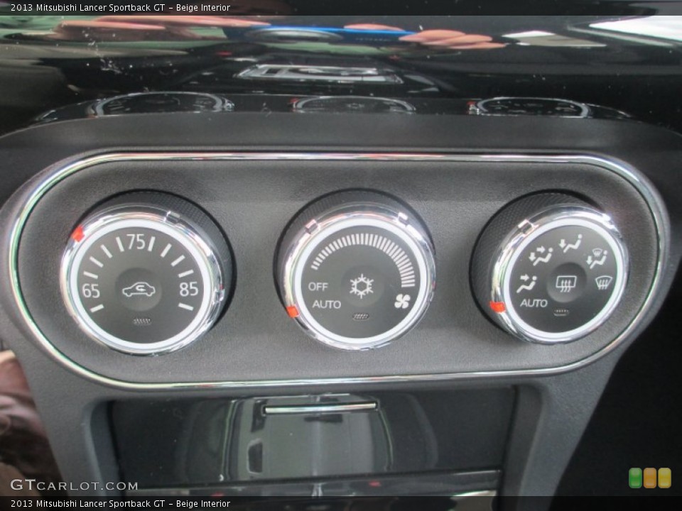 Beige Interior Controls for the 2013 Mitsubishi Lancer Sportback GT #70319658