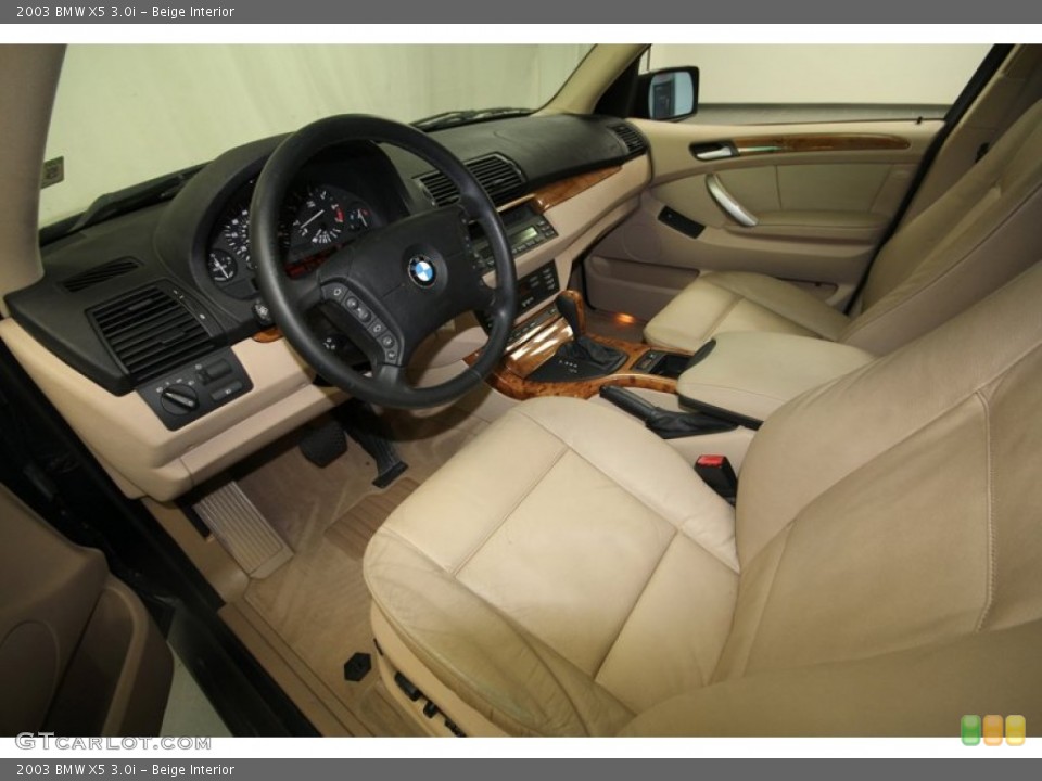 Beige Interior Prime Interior for the 2003 BMW X5 3.0i #70319844