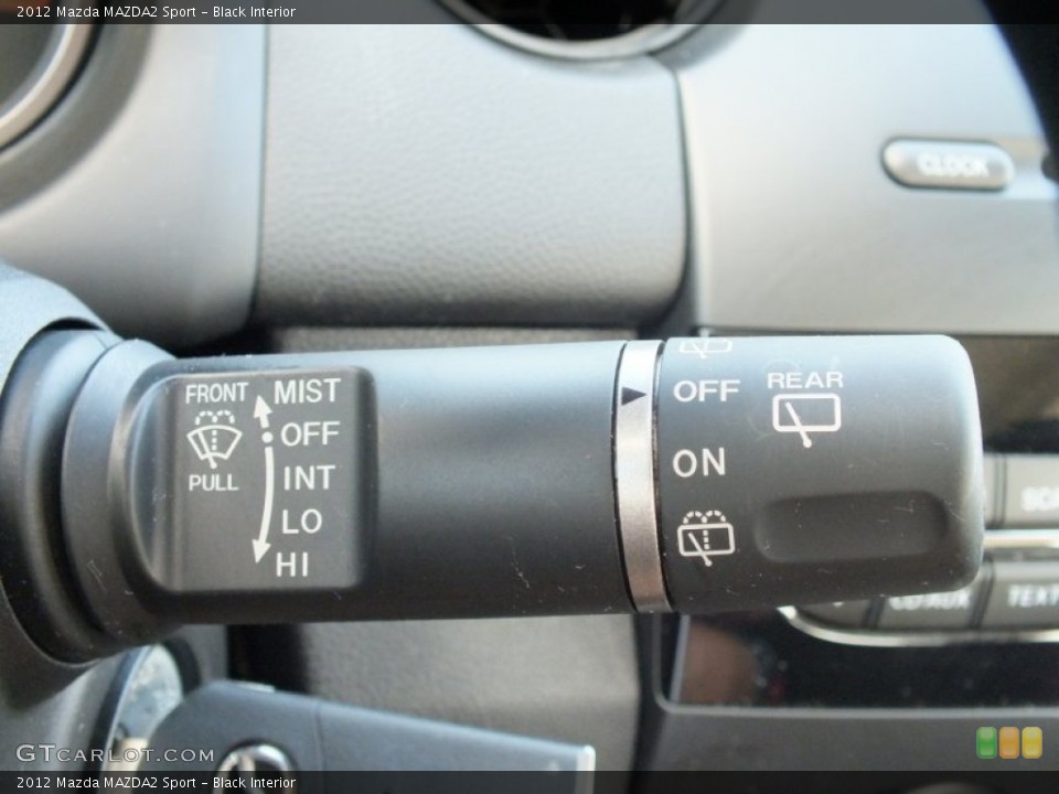 Black Interior Controls for the 2012 Mazda MAZDA2 Sport #70320156
