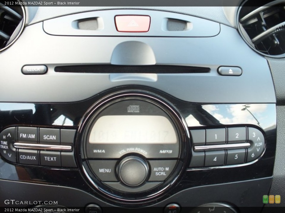 Black Interior Audio System for the 2012 Mazda MAZDA2 Sport #70320186