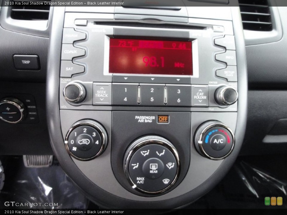 Black Leather Interior Controls for the 2010 Kia Soul Shadow Dragon Special Edition #70322736