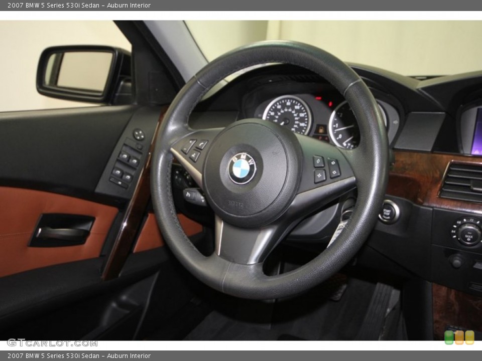 Auburn Interior Steering Wheel for the 2007 BMW 5 Series 530i Sedan #70323084