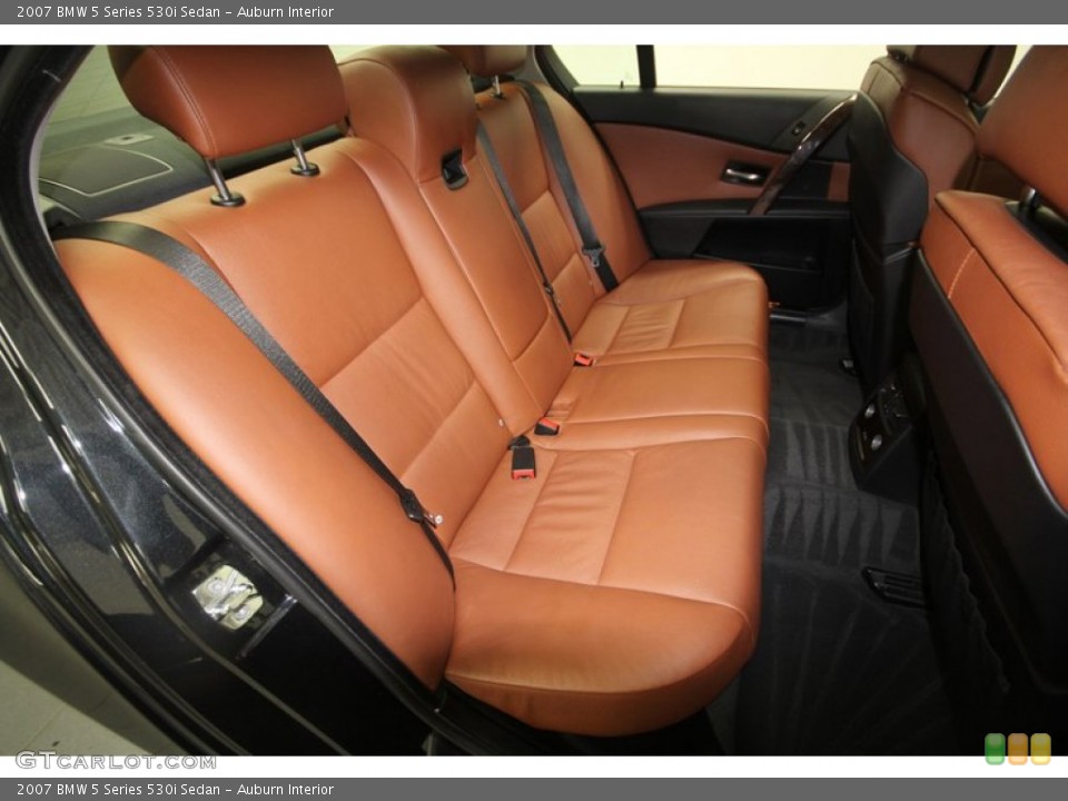 Auburn Interior Rear Seat for the 2007 BMW 5 Series 530i Sedan #70323123