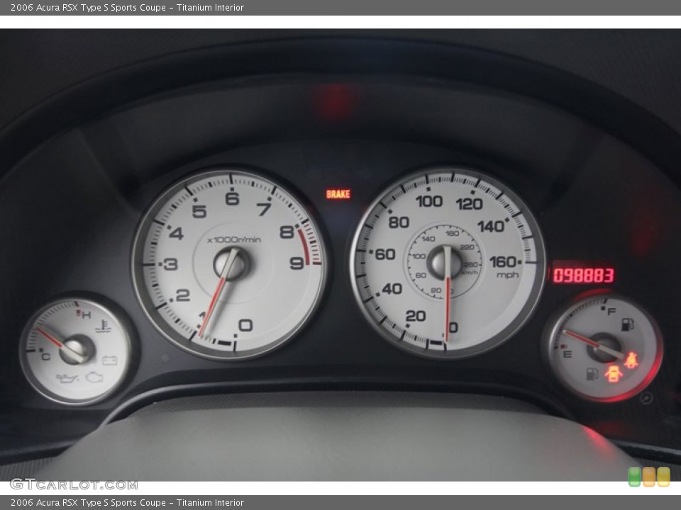 Titanium Interior Gauges for the 2006 Acura RSX Type S Sports Coupe #70323453