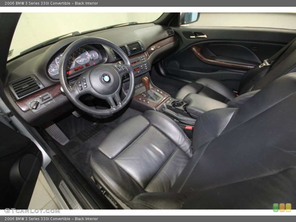 Black Interior Prime Interior for the 2006 BMW 3 Series 330i Convertible #70323550
