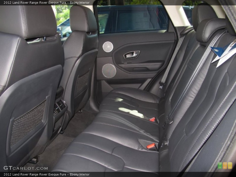 Ebony Interior Rear Seat for the 2012 Land Rover Range Rover Evoque Pure #70323669