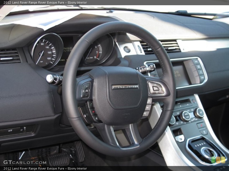 Ebony Interior Steering Wheel for the 2012 Land Rover Range Rover Evoque Pure #70323687