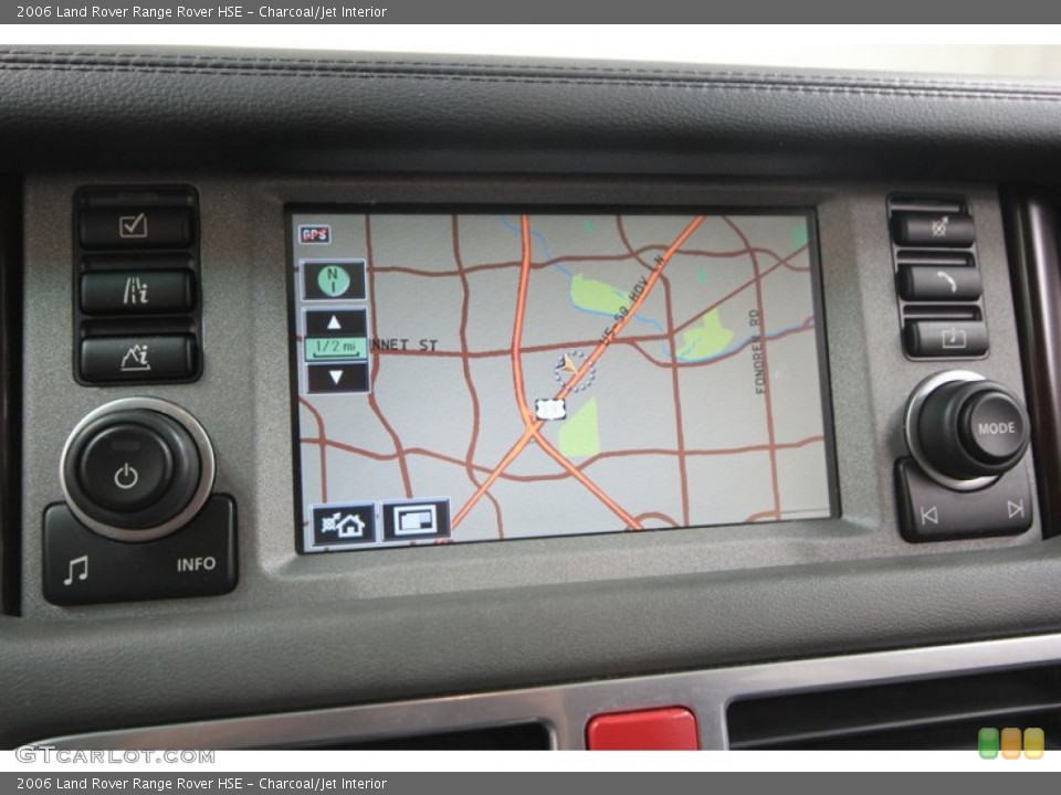 Charcoal/Jet Interior Navigation for the 2006 Land Rover Range Rover HSE #70323914
