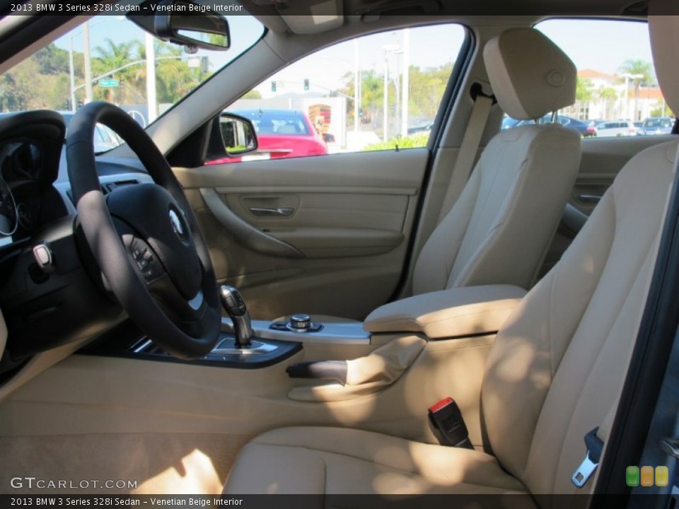 Venetian Beige Interior Front Seat for the 2013 BMW 3 Series 328i Sedan #70324113
