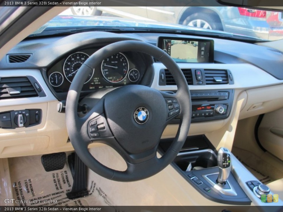 Venetian Beige Interior Dashboard for the 2013 BMW 3 Series 328i Sedan #70324122