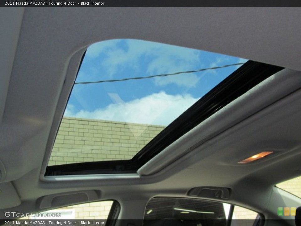 Black Interior Sunroof for the 2011 Mazda MAZDA3 i Touring 4 Door #70324128