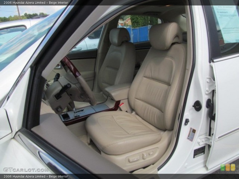 Beige Interior Front Seat for the 2006 Hyundai Azera Limited #70324479