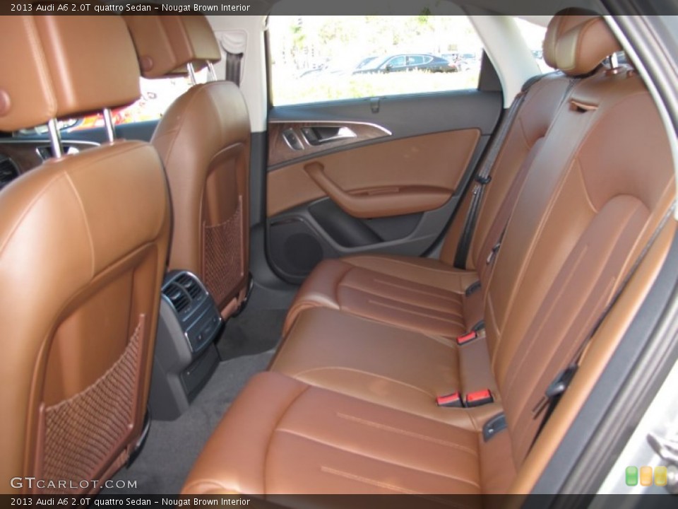 Nougat Brown Interior Rear Seat for the 2013 Audi A6 2.0T quattro Sedan #70324641