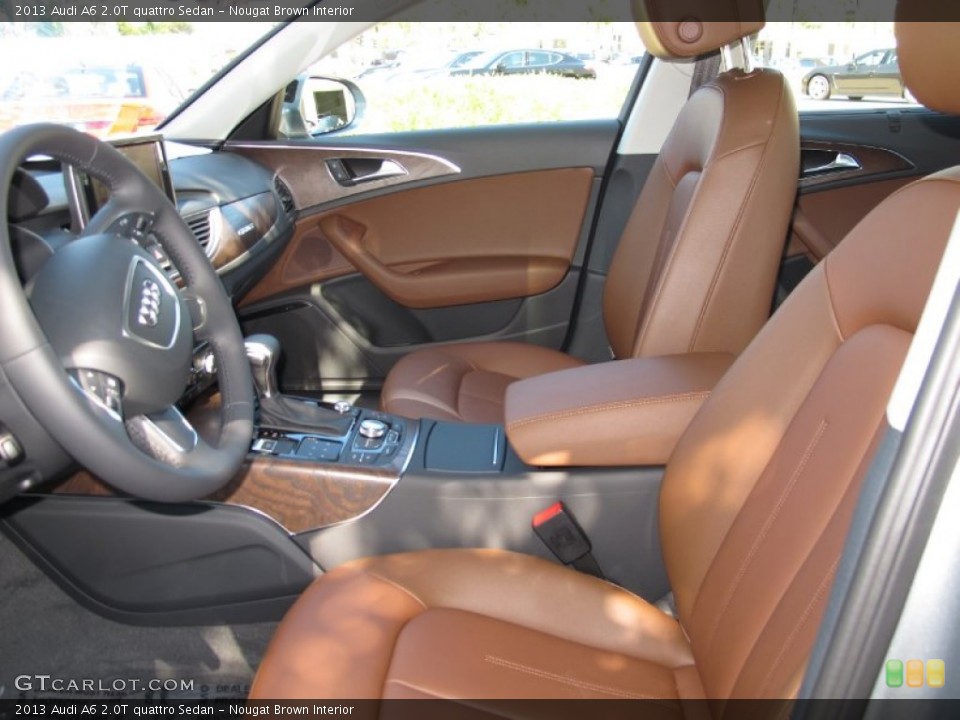 Nougat Brown Interior Front Seat for the 2013 Audi A6 2.0T quattro Sedan #70324650
