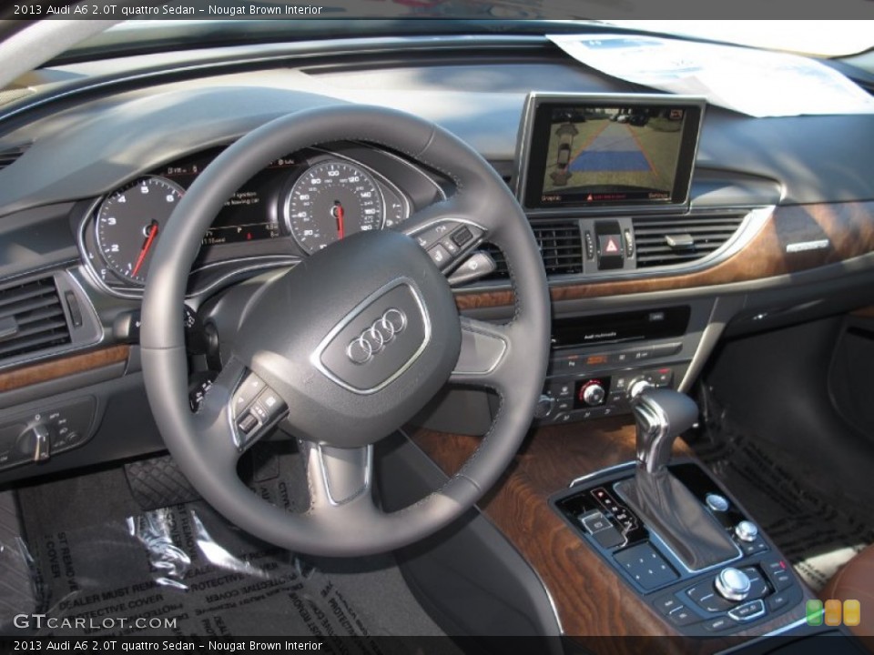 Nougat Brown Interior Dashboard for the 2013 Audi A6 2.0T quattro Sedan #70324659