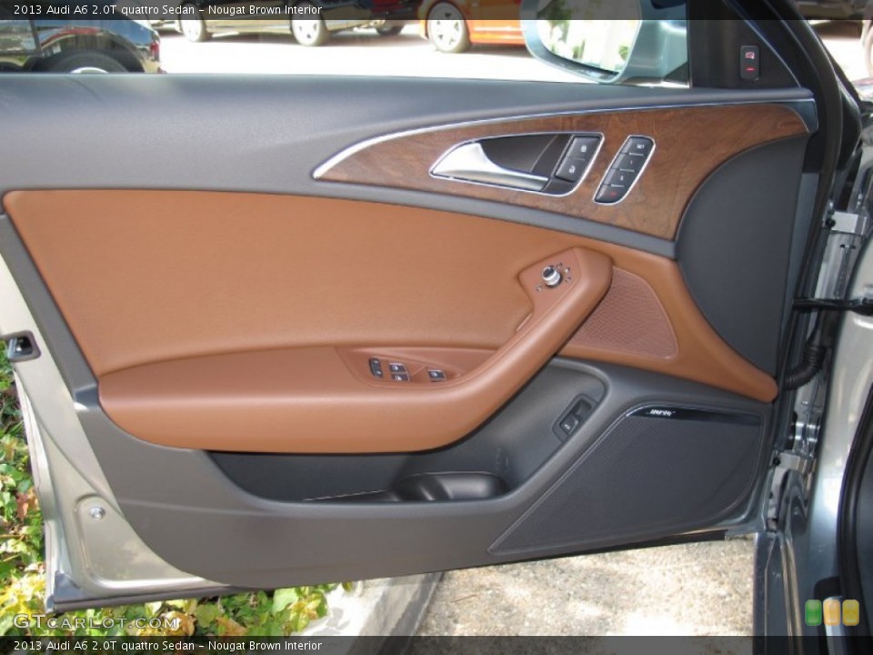Nougat Brown Interior Door Panel for the 2013 Audi A6 2.0T quattro Sedan #70324668